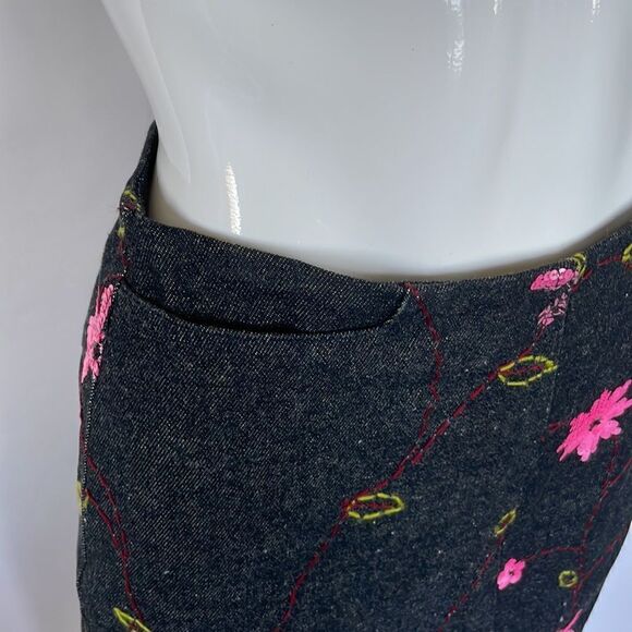 Tara Jarmon Black Denim Skirt Set - Picture 7 of 8